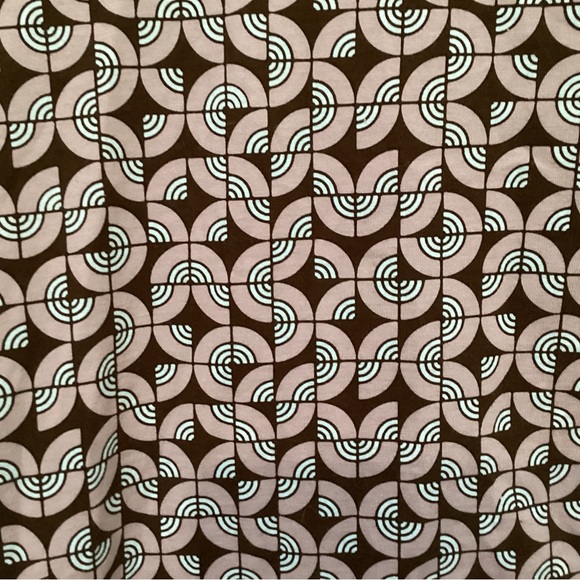 Motel Rocks Geometric Brown and Light Blue Dress - Picture 6 of 8